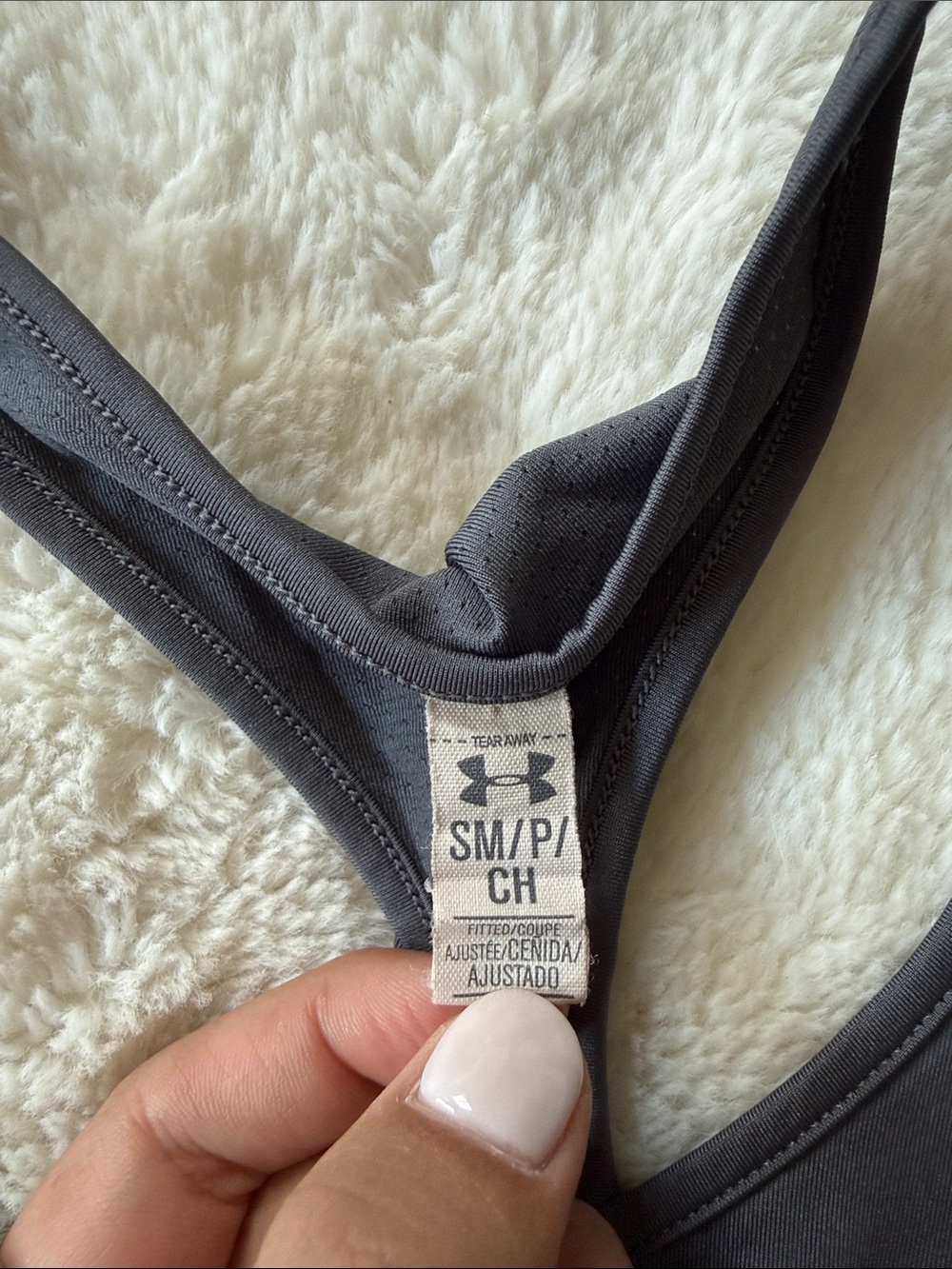 Under Armour Gray Racerback Performance Tank - Picture 3 of 3